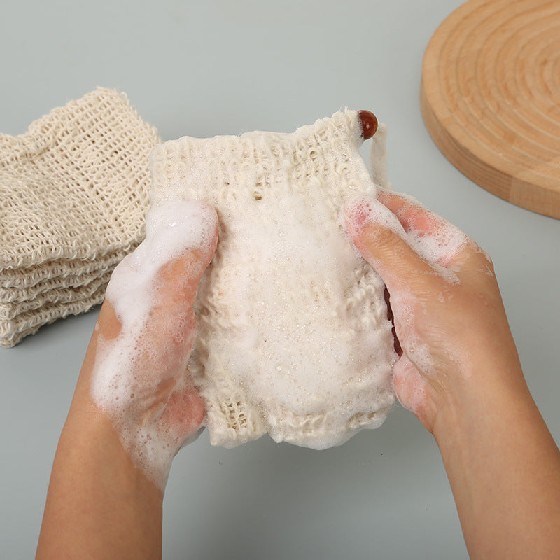Soap Foaming Net Bag, Soap Scrap Storage Pouch, Household Facial Cleansing Bubble Maker, Hanging Bubble Net for Soap & Facial Wash