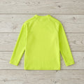 Fluorescent Split Long Sleeve Surf Suit Quick Dry Sun Protection For Teens